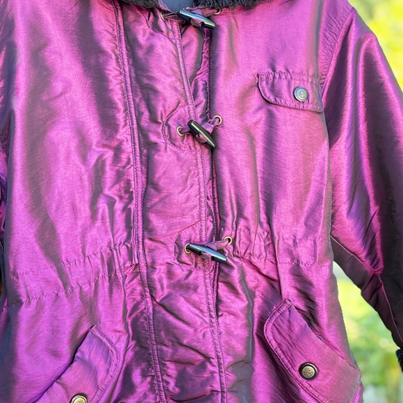 Shiny Magenta Toggle Jacket – Girls 12–14 - Picture 2 of 4